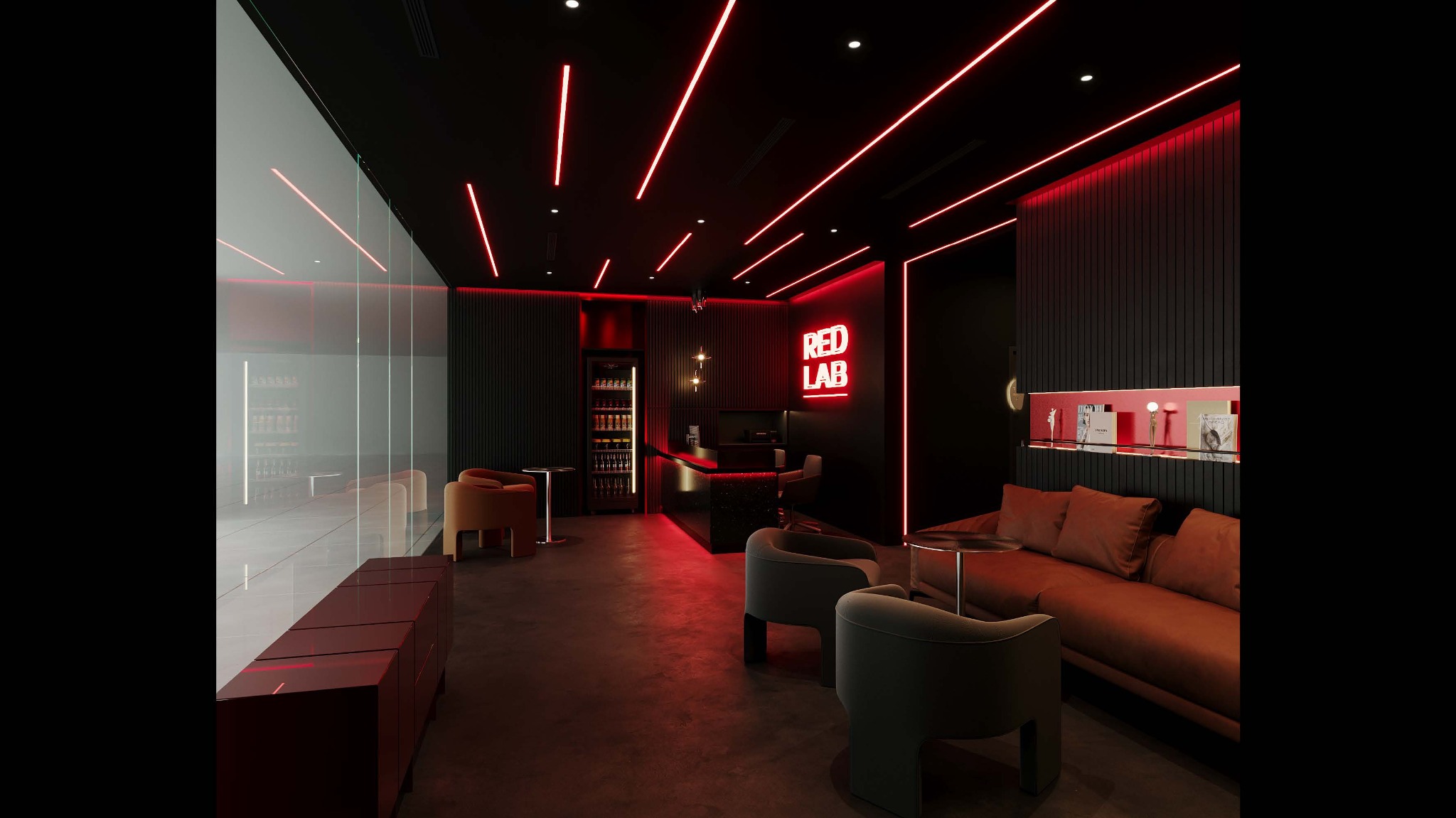 RED LAB wide interior